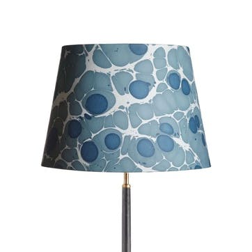Sesia Straight Empire Lampshade D35cm, Blue Marble