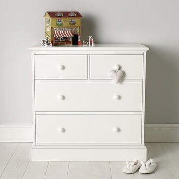 Classic Chest Of Drawers, White