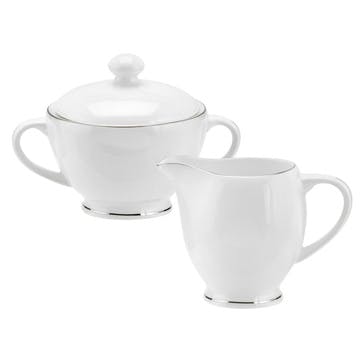 Serendipity Sugar and Cream Jug, Platinum