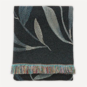Bloom Woven Recycled Cotton Throw 137 x 183cm, Mint