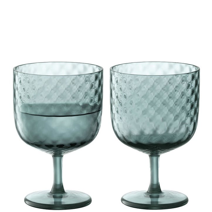 Dapple Wine Glasses Set of 2 325ml, Water Blue