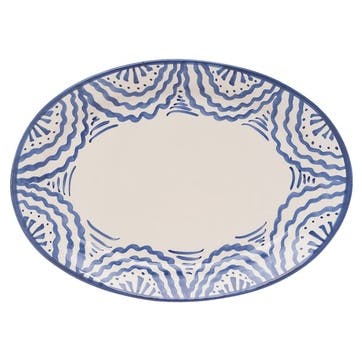 Ondas Serving Platter L36 x W26.5cm, Blue