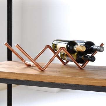 Copper Wine Rack - 52 x 20cm; Copper
