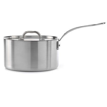 Classic Triply Saucepan with Lid, 20cm, Stainless Steel