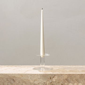 Abacus Large Candle Holder H8.5cm, Clear