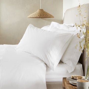 Clermont Standard Pillowcase, White