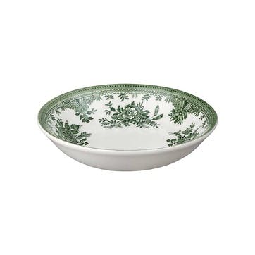 Green Asiatic Pheasants Butter Pat Dish D12cm, Green