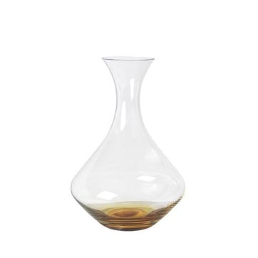 Amber Mouth Blown Glass Decanter
