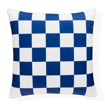 Checkerboard Outdoor Cushion 51x51cm, Blue/Green