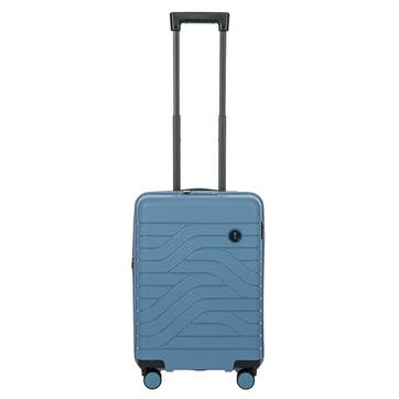 Ulisse Expandable Carry-on Suitcase H55cm x L37 x W23cm, Grey Blue