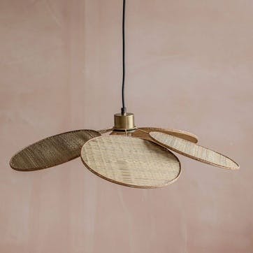 Primrose Wicker Pendant Light D61cm, Natural