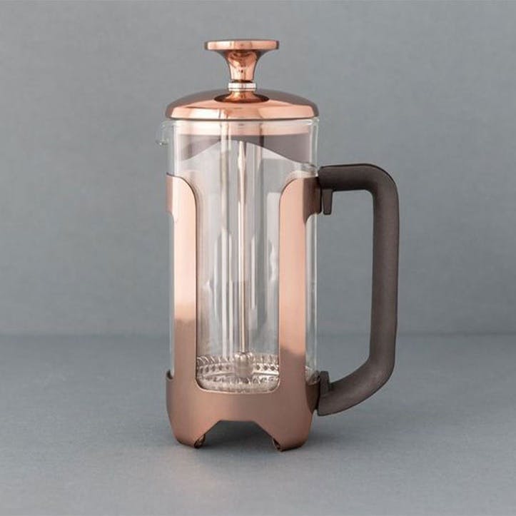 Roma Stainless Steel Cafetière 3 Cup, Copper