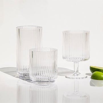 Mesa Acrylic Stacking Goblet 444ml, Clear