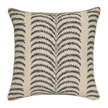 Areca Cushion Cover 56cm x 56cm, Midnight Green