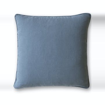 Piped Cushion Cover, Parisian Blue