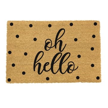 Oh Hello Dotty Doormat