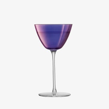 Aurora Set of 4 Martini Glasses, 195ml, Purple