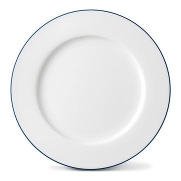 Rainbow Dinner Plate, Marine Blue