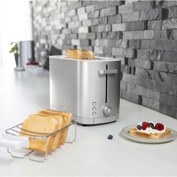 Enfinigy 2 Short Slot Toaster, Silver