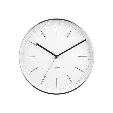 Minimal Wall Clock D27.5cm, White