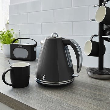 Retro Jug Kettle 1.5L, Black