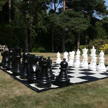 Giant Chess Set with Mat