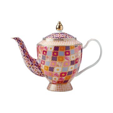 Teas & C's Kasbah Porcelain Teapot with Infuser 1L, Rose