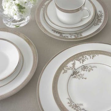 Lace 12 Piece Dinnerware Set , Gold