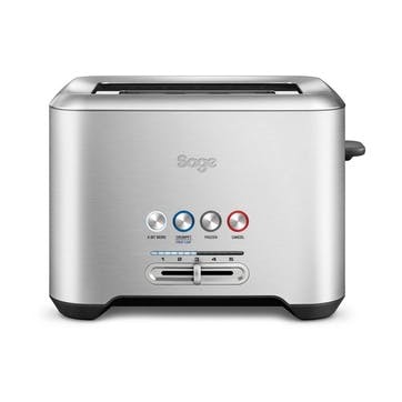 2 slice toaster, Sage, The Bit More, stainless steel