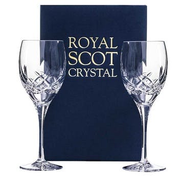 Westminster Set of 2 Large Wine Glasses 330ml, Clear