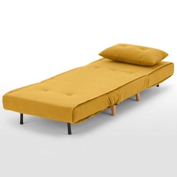 Haru Sofa Bed - Single; Butter Yellow
