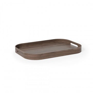 Bellhop 402 Rectangular Tray, Walnut