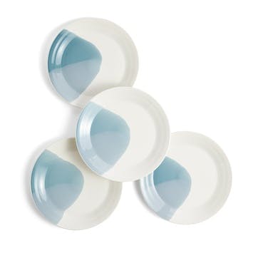 Signature 1815 Set of 4 Plates D29cm, Blue