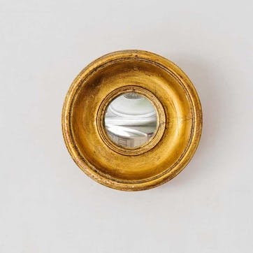 Convex Mirror D16cm, Gold