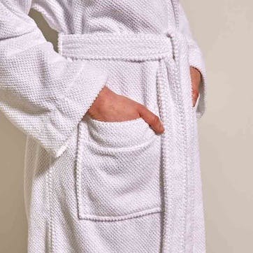 Luxury Egyptian Bath Robe, Small/Medium, White
