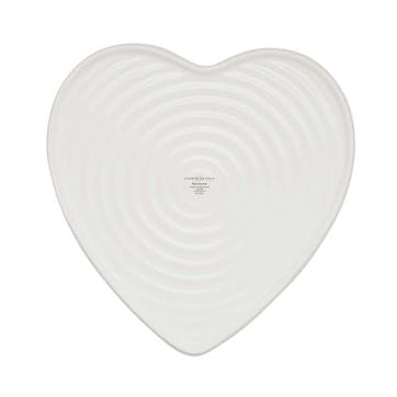 Mistletoe Heart Baking Dish D25cm White/Green