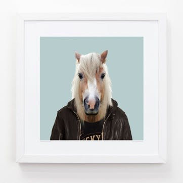 Zoo Portrait Print Horse, 33cm x 33cm