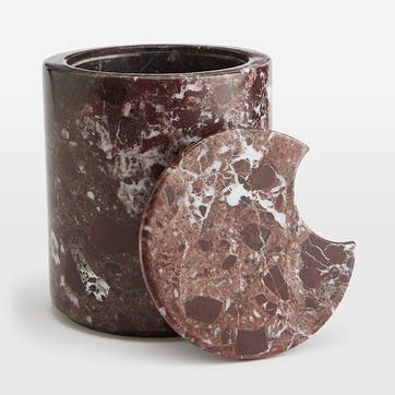 Pavel Ice Bucket, Red Marble