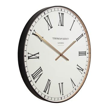 Clocksmith Clock, 76cm; Black & White