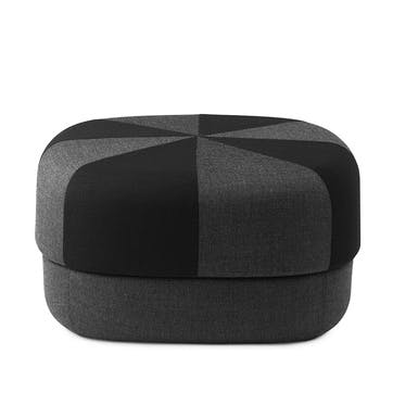 Circus Pouf H35 x D65cm, Black