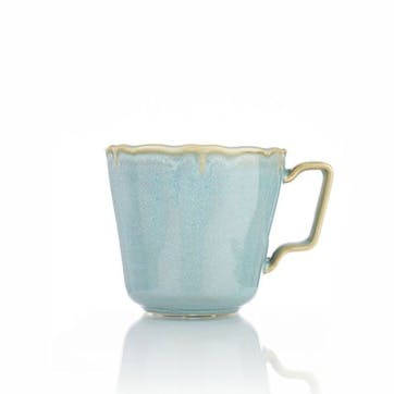 Scalloped Mug , 350ml, Blue