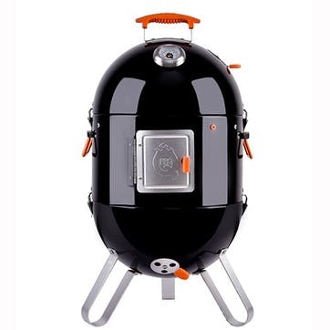 Frontier V4 Charcoal BBQ Smoker 43cm, Black