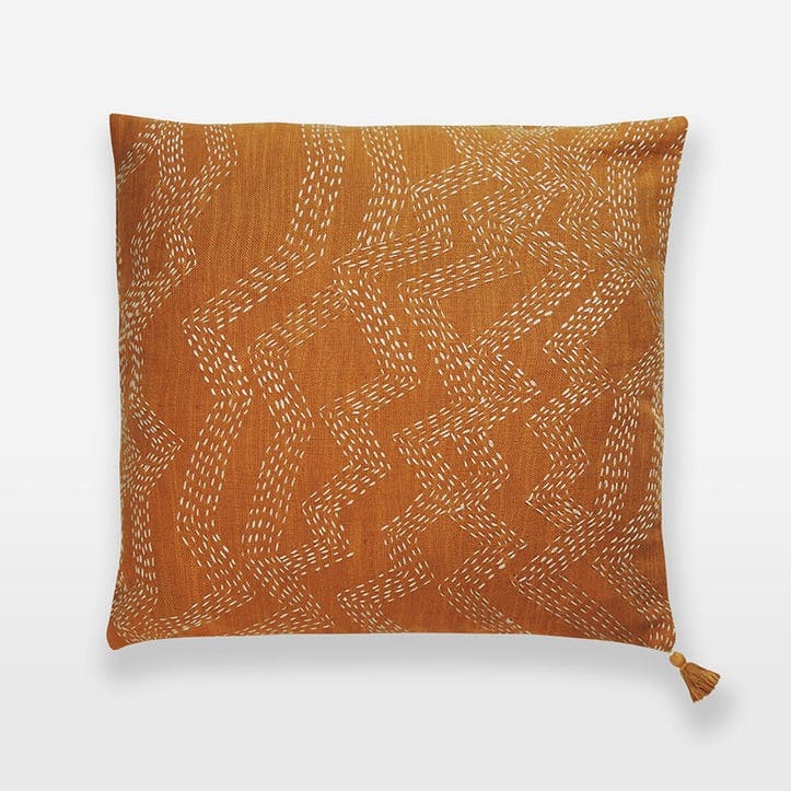 Wick Cushion L50 x W50cm, Orange