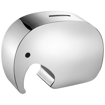 Moneybox, Georg Jensen, Elephant, stainless steel