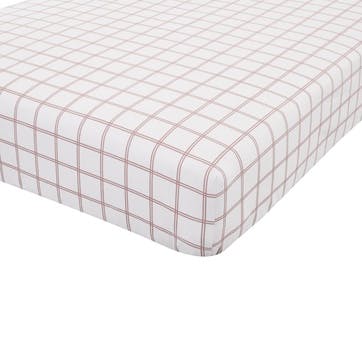 Brushed Tartan Check Double Fitted Sheet