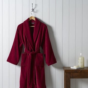 Supreme Supima Hygro Raspberry Bath Robe, Small