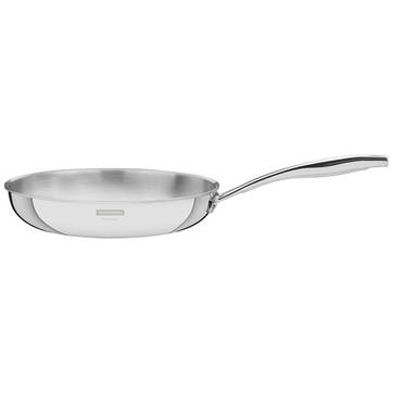 Grano Tri-Ply Shallow Frying Pan, Stainless Steel, 30cm