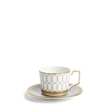 Renaissance Grey Coffee Cup & Saucer