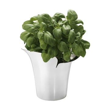 Bloom Botanica Flower Pot 14cm, Stainless Steel