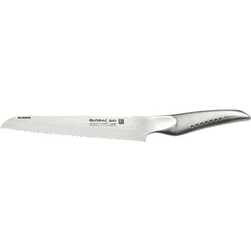 Sai Bread Knife 17cm, Silver